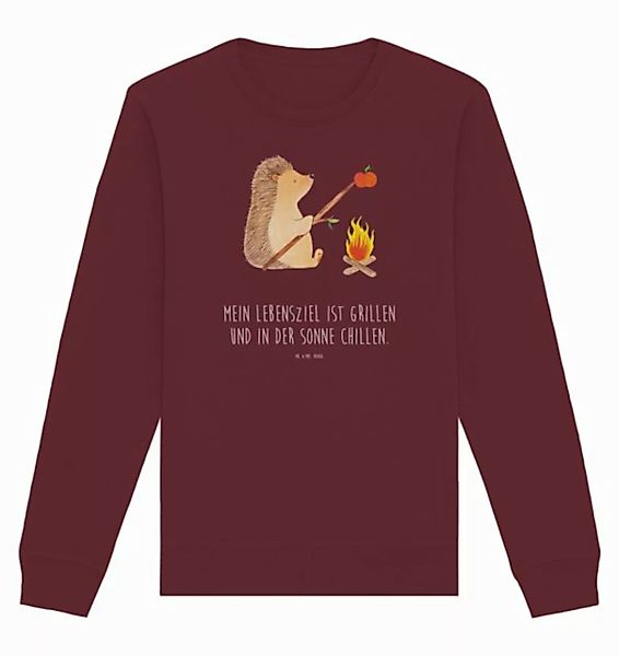 Mr. & Mrs. Panda Longpullover Igel Grillen Größe M - Burgundy - Geschenk, S günstig online kaufen