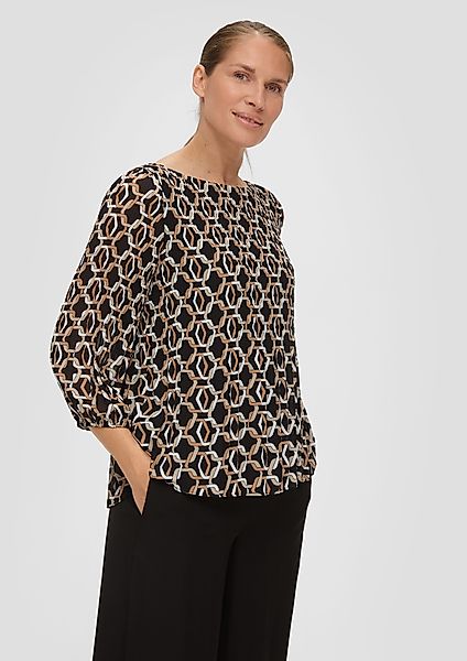 s.Oliver BLACK LABEL Langarmbluse Chiffonbluse mit günstig online kaufen