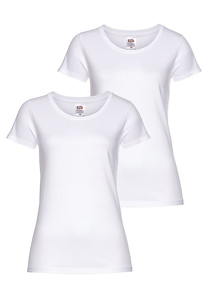 Fruit of the Loom Rundhalsshirt "Lady Fit Premium" Packung, 2er-Pack, 2 Stk günstig online kaufen