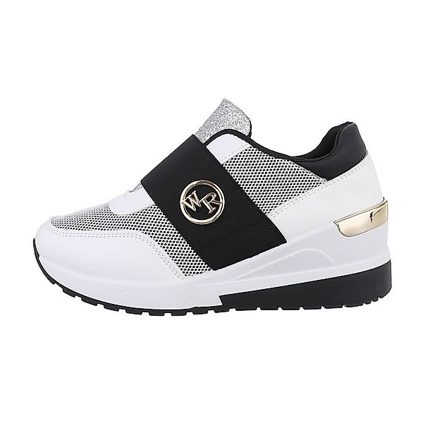 Ital-Design Damen Low-Top Freizeit Sneaker Keilabsatz/Wedge günstig online kaufen