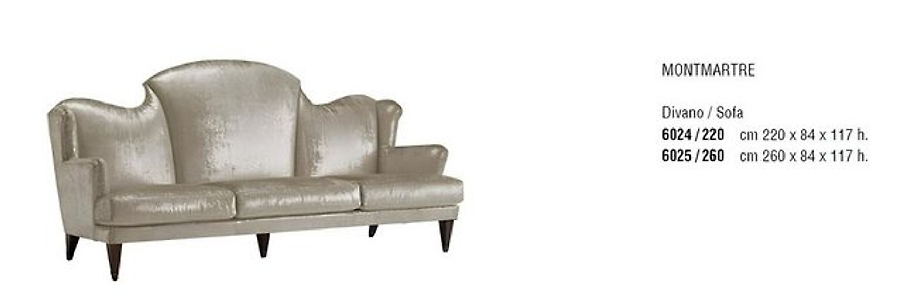 JVmoebel Sofa Design Dreisitzer-Sofa gepolstertes Sofa Art Deco 3-Sitzer So günstig online kaufen
