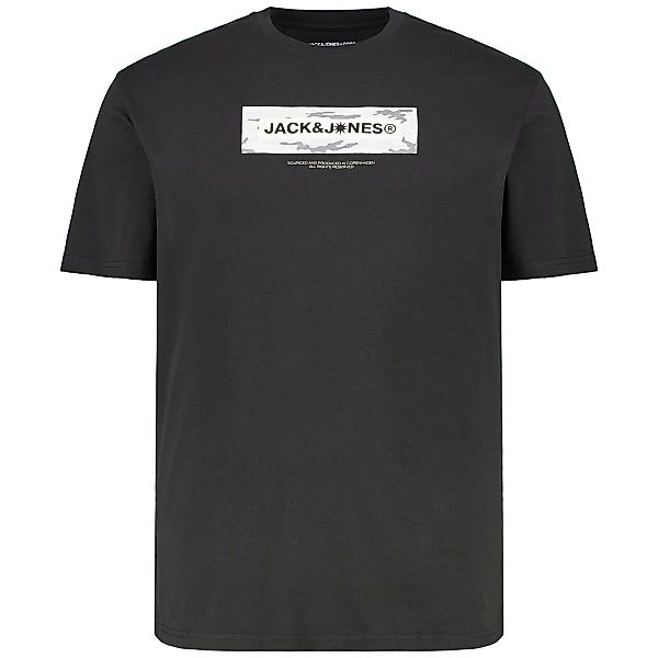 Jack&Jones T-Shirt mit Label-Print Farbe schwarz Größe: 7XL günstig online kaufen