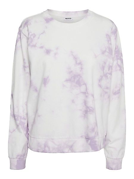 NOISY MAY Batik Sweatshirt Damen Violett günstig online kaufen
