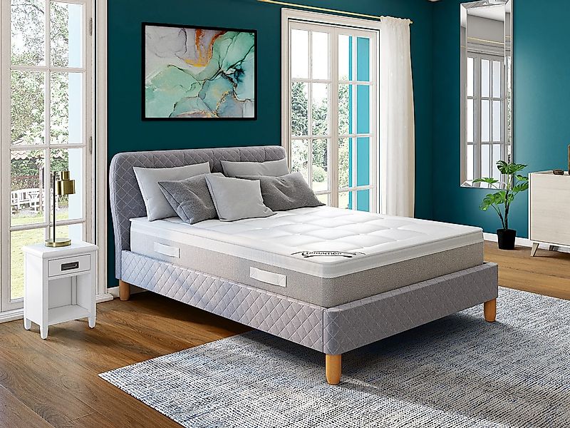 2er-Set Nachttische mit 1 Schublade & 1 Ablage - Pinienholz - Weiß - GUERAN günstig online kaufen