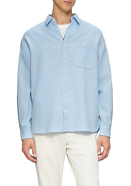 s.Oliver Langarmhemd mit Struktur Muster günstig online kaufen