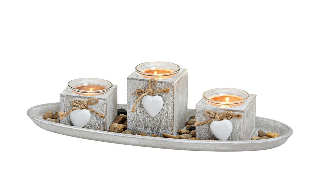 Spetebo Kerzentablett Teelichthalter Deko Set 8-teilig günstig online kaufen