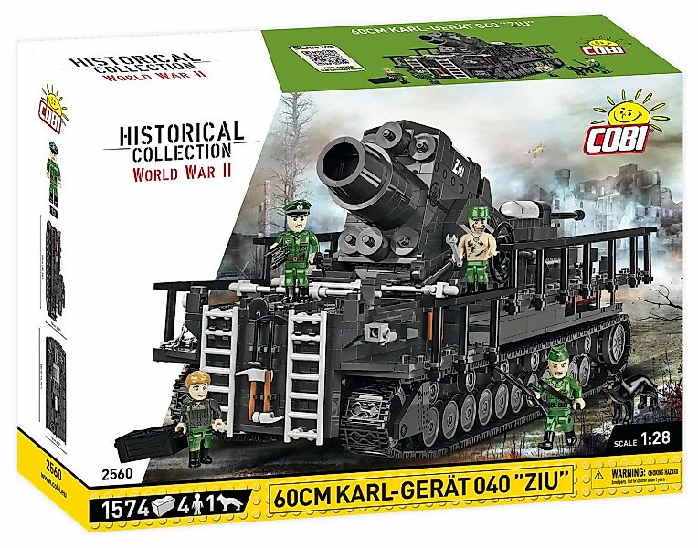 Cobi 2560 - Konstruktionsspielzeug - 1560 Pcs Hc Wwii 60cm Karl-gerat 040 " günstig online kaufen