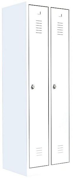 Steelboxx Spind Garderobenschrank Kleiderspind 180 x 80 x 50cm für S/W Tren günstig online kaufen