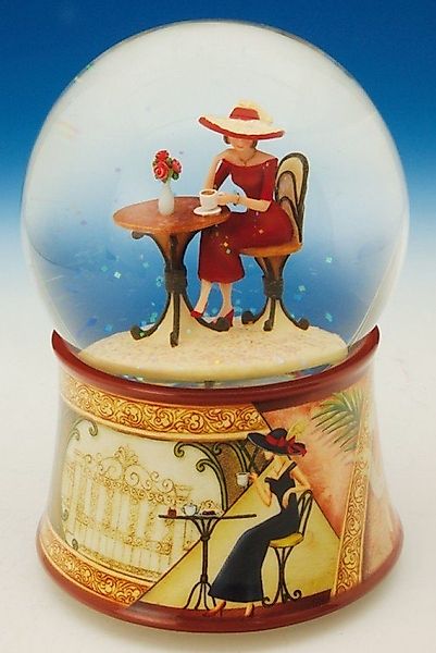 Musicboxworld Spieluhr Glitzerkugel Kaffeehaus günstig online kaufen