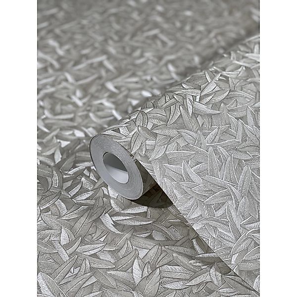 Glööckler Vliestapete, 3D-Optik, glänzend, schimmernd, (1 St), Blattmotiv, günstig online kaufen