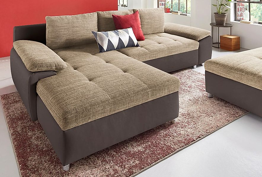 sit&more Ecksofa Labene L-Form, wahlweise mit Bettfunktion und Bettkasten, günstig online kaufen