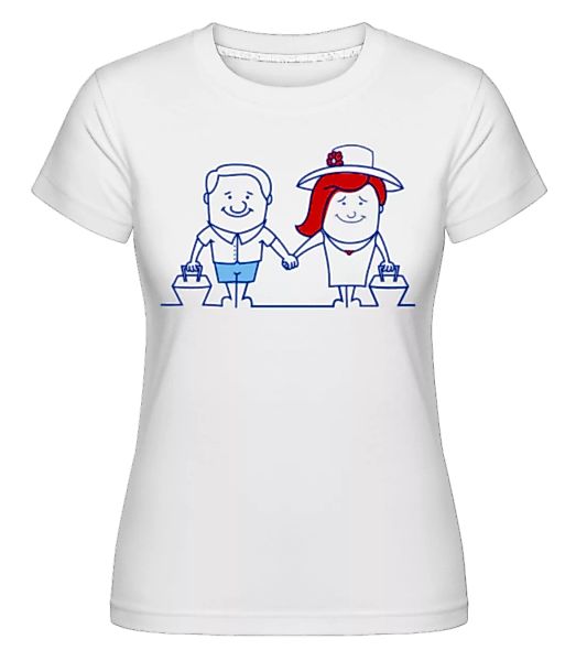 Fröhliches Paar · Shirtinator Frauen T-Shirt günstig online kaufen