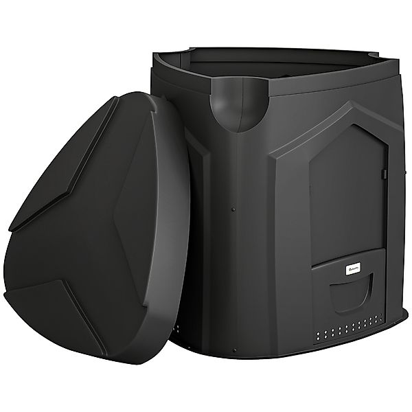 Outsunny Gartenkomposter, 240L,  78 x 75 x 78 cm Dreieckiger Kompostbehälte günstig online kaufen