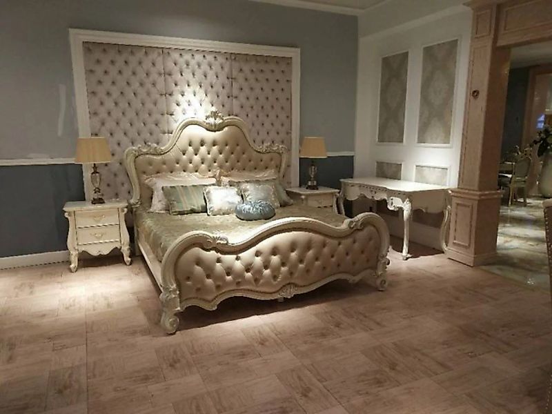 JVmoebel Bett, Luxus Chesterfield Betten Königliches Leder Bett Palast Hote günstig online kaufen