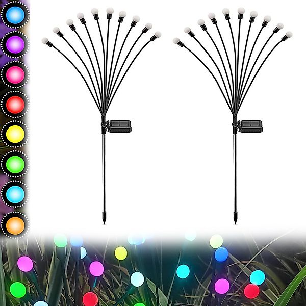 MUPOO LED Gartenleuchte LED-Lichterkette Leuchten Solarbetriebene günstig online kaufen