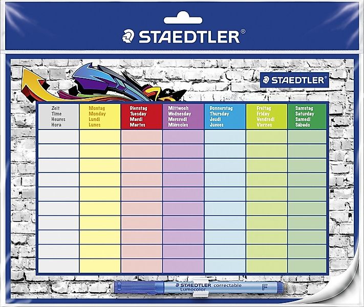 STAEDTLER Wandtafel Stundenplan Lumocolor 30x20cm günstig online kaufen
