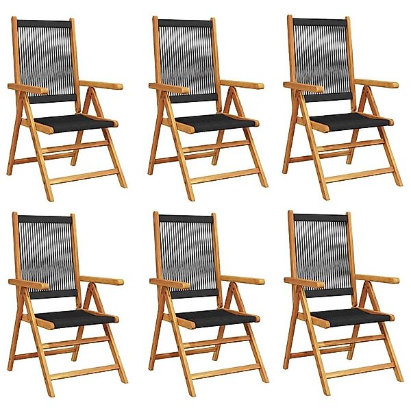 vidaXL Gartenstuhl Gartenstuhl Verstellbar 6 Stk. günstig online kaufen