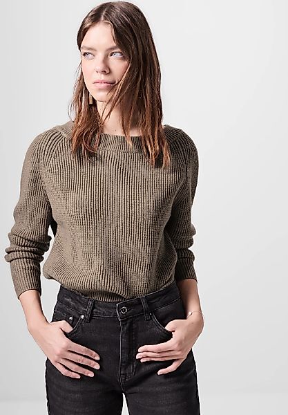 STREET ONE STUDIO Strickpullover, mit U-Boot-Ausschnitt günstig online kaufen