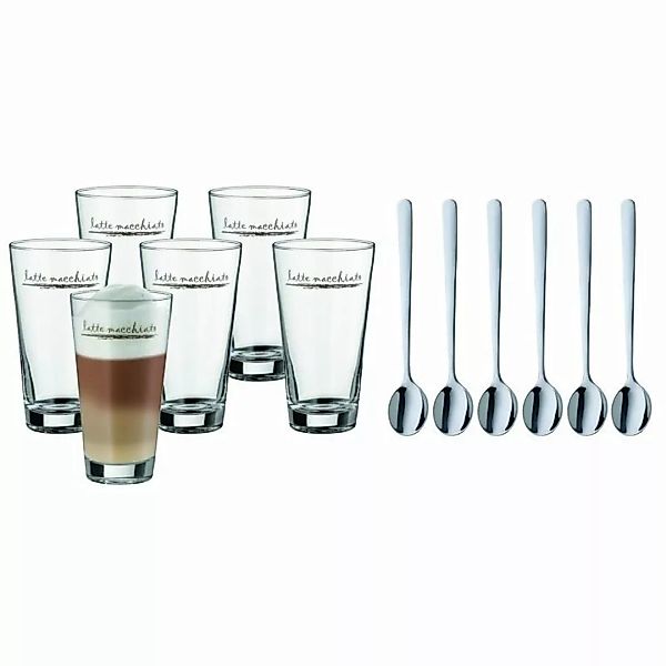 WMF Kaffee & Co. Latte Macchiato Set 6er m. Löffel (09962699990 günstig online kaufen
