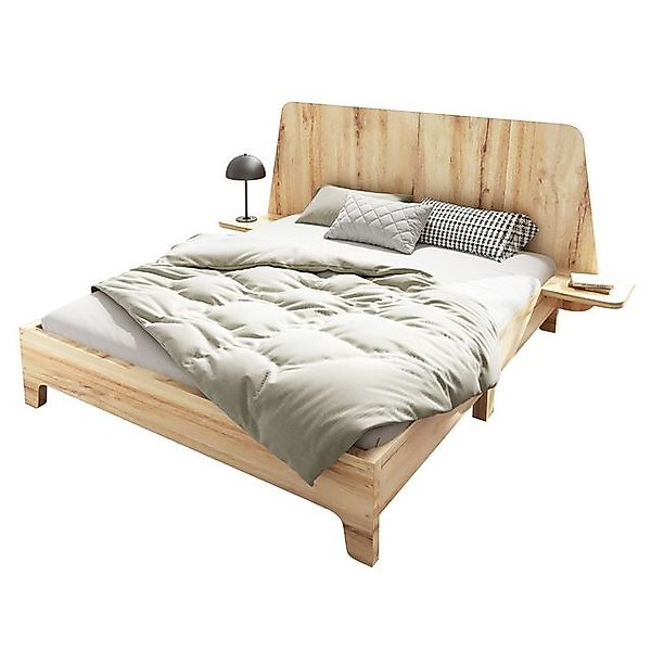 OKWISH Massivholzbett Doppelbett (Funktionsbett, 1-tlg., 140x200cm, ohne Ma günstig online kaufen