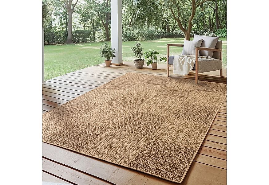 SIMPEX24 Outdoorteppich Boho Design, Läufer, Höhe: 5 mm, Outdoor Teppich We günstig online kaufen