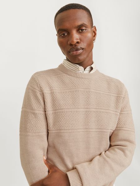 Jack & Jones Rundhalspullover JJJERRY KNIT günstig online kaufen