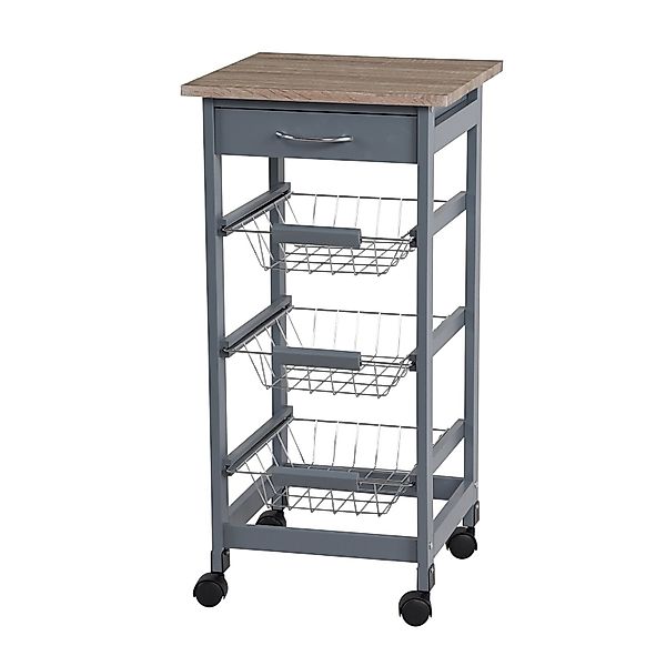 HTI-Living Küchenregal Küchenwagen Küchenregal mit Metallkörben, günstig online kaufen