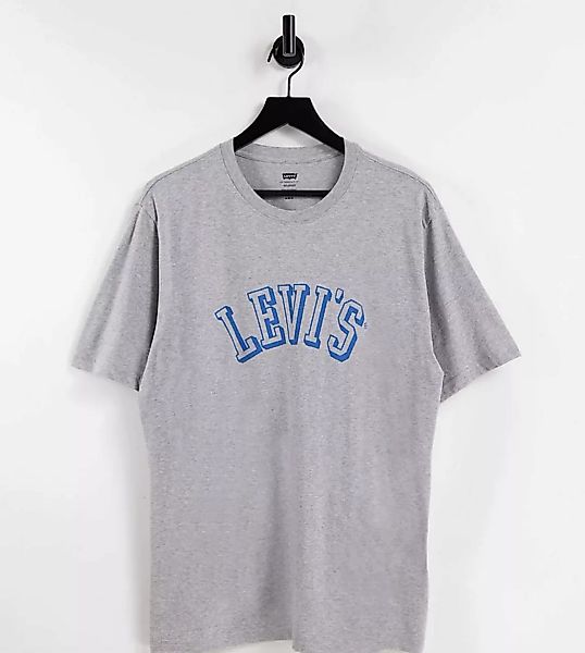 Levi's – Locker geschnittenes T-Shirt in Grau mit College-Logo, exklusiv be günstig online kaufen