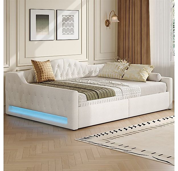 REDOM Daybett Funktionsbett,Tagesbett,Schlafsofa (mit LED-Gürtel, Stauraum günstig online kaufen