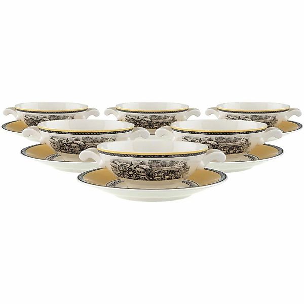 Villeroy & Boch Tasse "Suppentassen mit Untertassen Audun Ferme 400 ml 6er günstig online kaufen