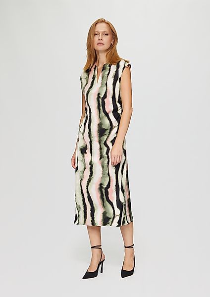 s.Oliver BLACK LABEL Maxikleid Midi-Satinkleid mit günstig online kaufen