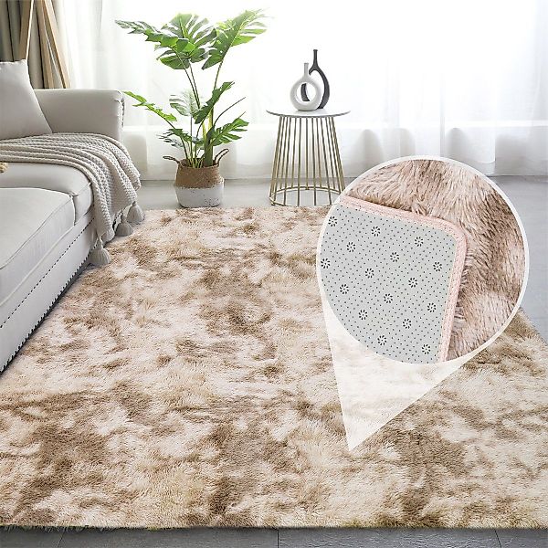 Simloveve Teppich Wohnzimmer Shaggy Weich Langflor günstig online kaufen