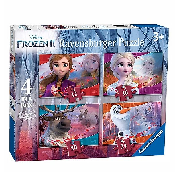 Disney Frozen Puzzle 4 in 1 Kinder Puzzle Box Disney Frozen II Eiskönigin R günstig online kaufen