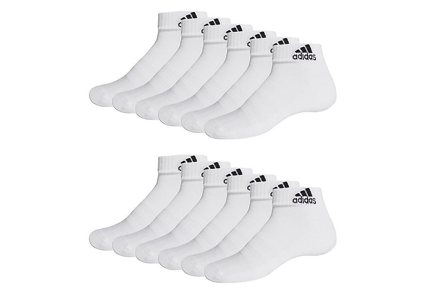 adidas Sportswear Socken Cushioned Quartersocken (6-Paar) mit Logo im Bund günstig online kaufen