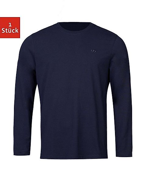 SNOCKS Pyjama Schlafanzug Oberteil Herren lang aus Bio-Baumwolle aus Bio-Ba günstig online kaufen