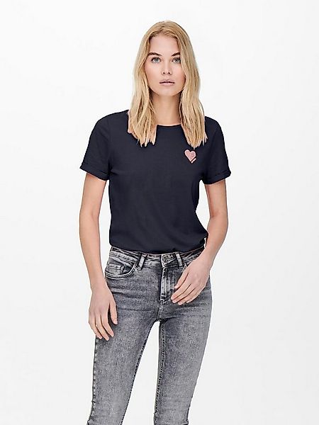 ONLY Kurzarmshirt ONLKITA LIFE S/S TOP NOOS regular fit, casual, Single Jer günstig online kaufen