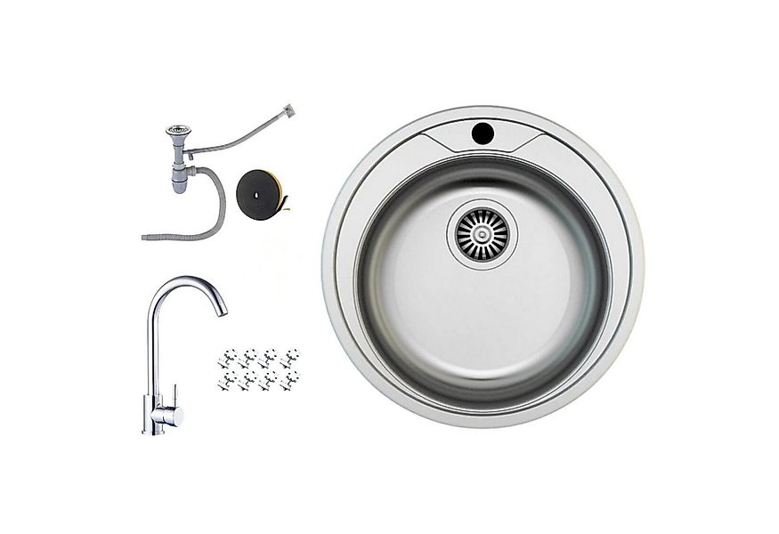 Faizee Möbel Edelstahlspüle Edelstahl Einbauspüle Küchenspüle Spülbecken Ab günstig online kaufen