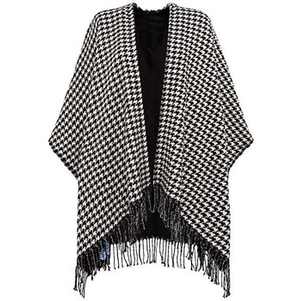 Blugirl  Schal Hahnentritt-Poncho mit Brosche günstig online kaufen
