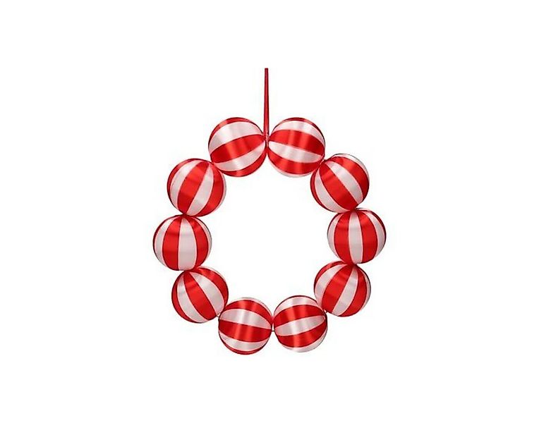 Giftcompany Dekokranz Chinois, Kugelkranz, gestreift, rot/weiß günstig online kaufen