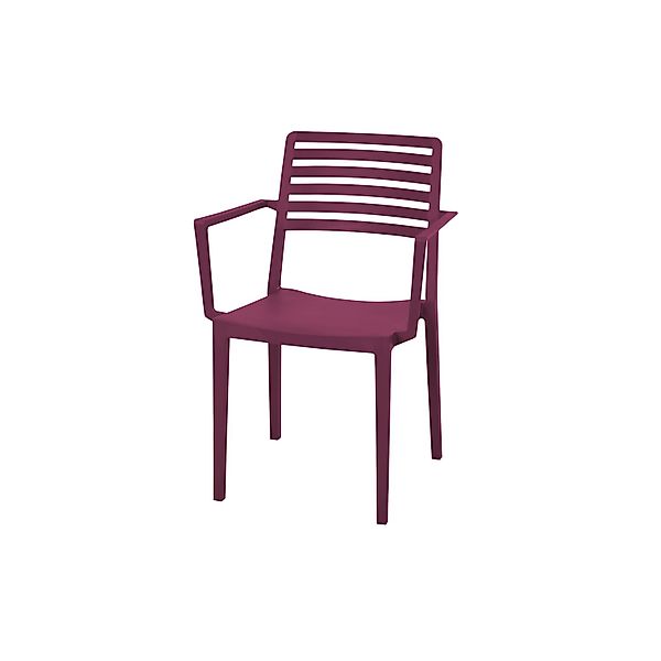 Siena Garden Stapelsessel Alley Bordeaux Glasfaserverstärkt 80 x 57 x 56 cm günstig online kaufen