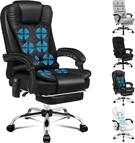 LuxusKollektion Bürostuhl Ergonomischer Bürostuhl mit Wärmemassagefunktion günstig online kaufen