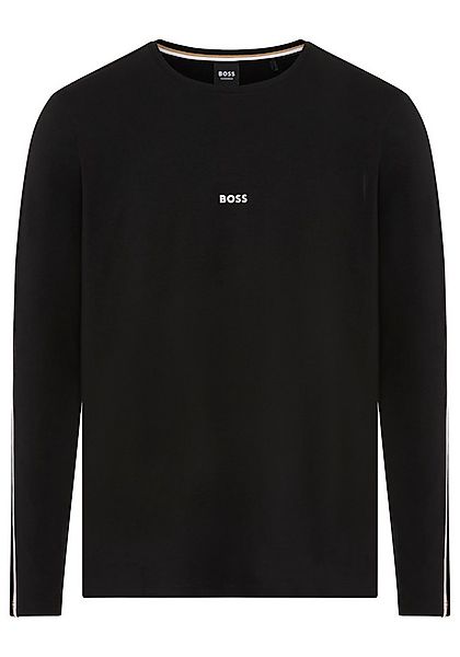 BOSS Longsleeve Unique bequemes Langarmshirt mit Kontrastnaht am Ärmel günstig online kaufen
