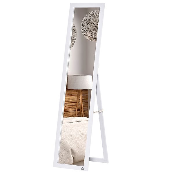 HOMCOM Bodenspiegel mit klappbarem Ständer, 37x154 cm Vertikalspiegel mit R günstig online kaufen