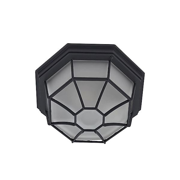 Lindby Deckenlampe Idril 10034018 Spritzwassergeschützt Modern in Schwarz a günstig online kaufen