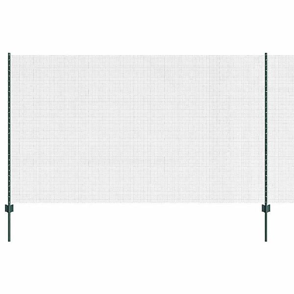 vidaXL Zaun mit Pfosten Grün 1,4 x 50 m Stahl und PVC 3336522 günstig online kaufen