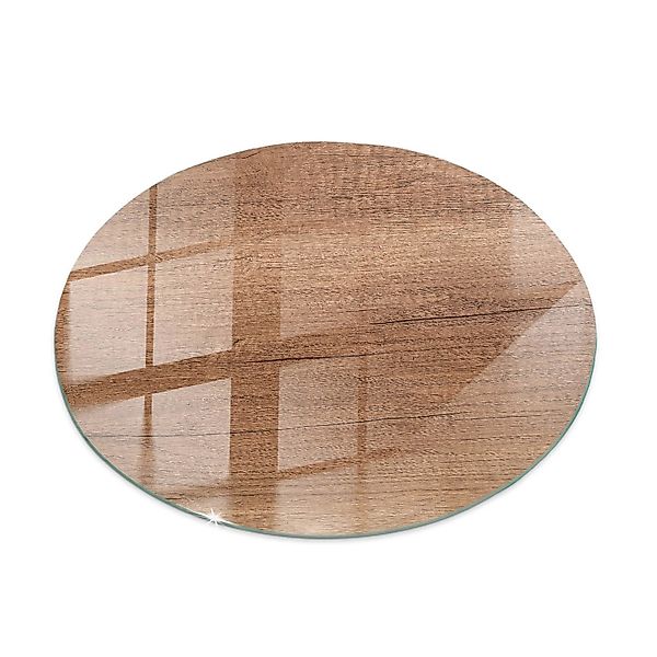 Tulup Tischplatte Natürliches Holzmuster Couchtisch Platte 100x100 cm Braun günstig online kaufen