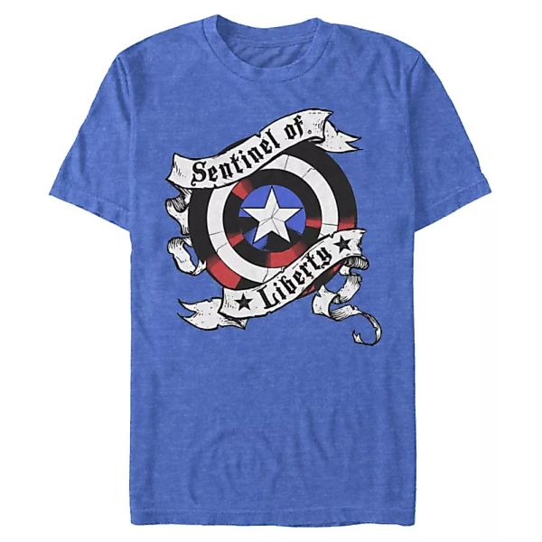 Marvel - Avengers - Captain America Sentinel Shield - Männer T-Shirt günstig online kaufen