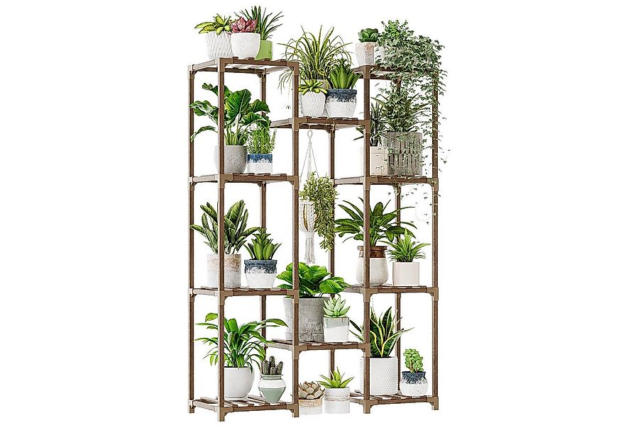 Bamworld Blumenständer Pflanzenständer Hoher Pflanzenstufen Pflanzenregal ( günstig online kaufen