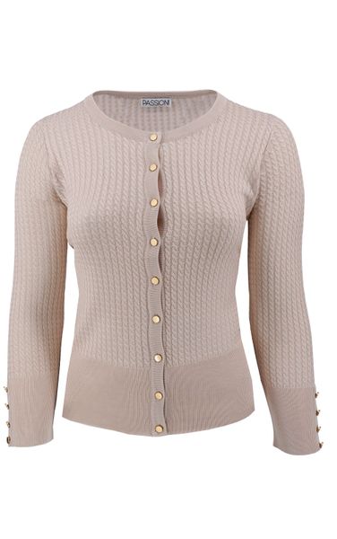 Passioni Cardigan Twinset mit Zopfmuster günstig online kaufen