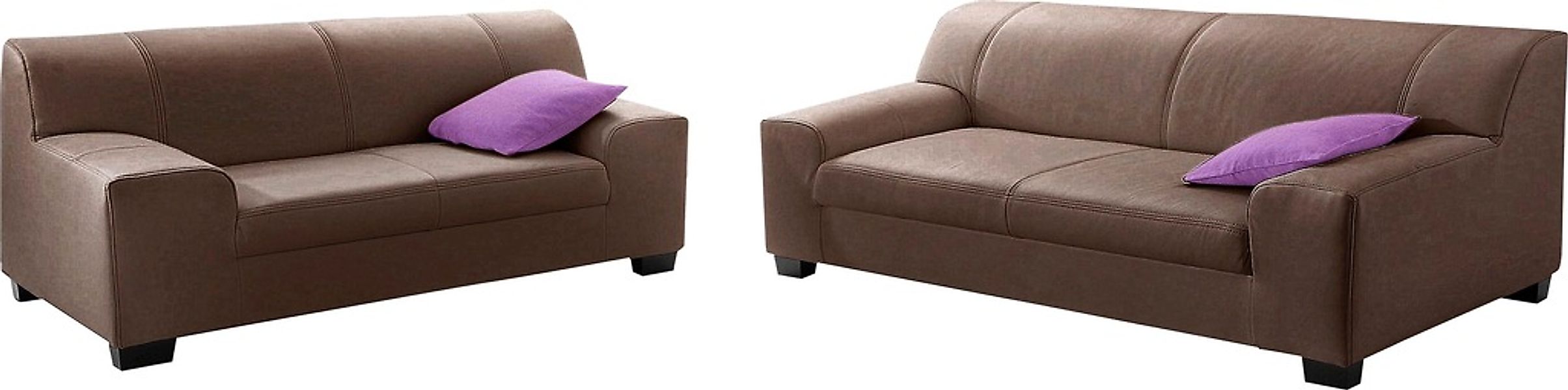 DOMO collection Polstergarnitur »Amando«, (Spar-Set), bestehend aus 2er- un günstig online kaufen